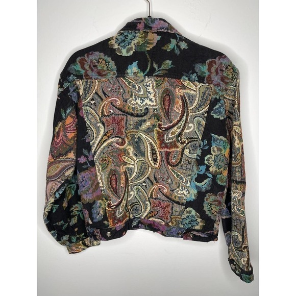 Vintage Allen Wah Multi Pattern Buttoned Jacket - Picture 7 of 7